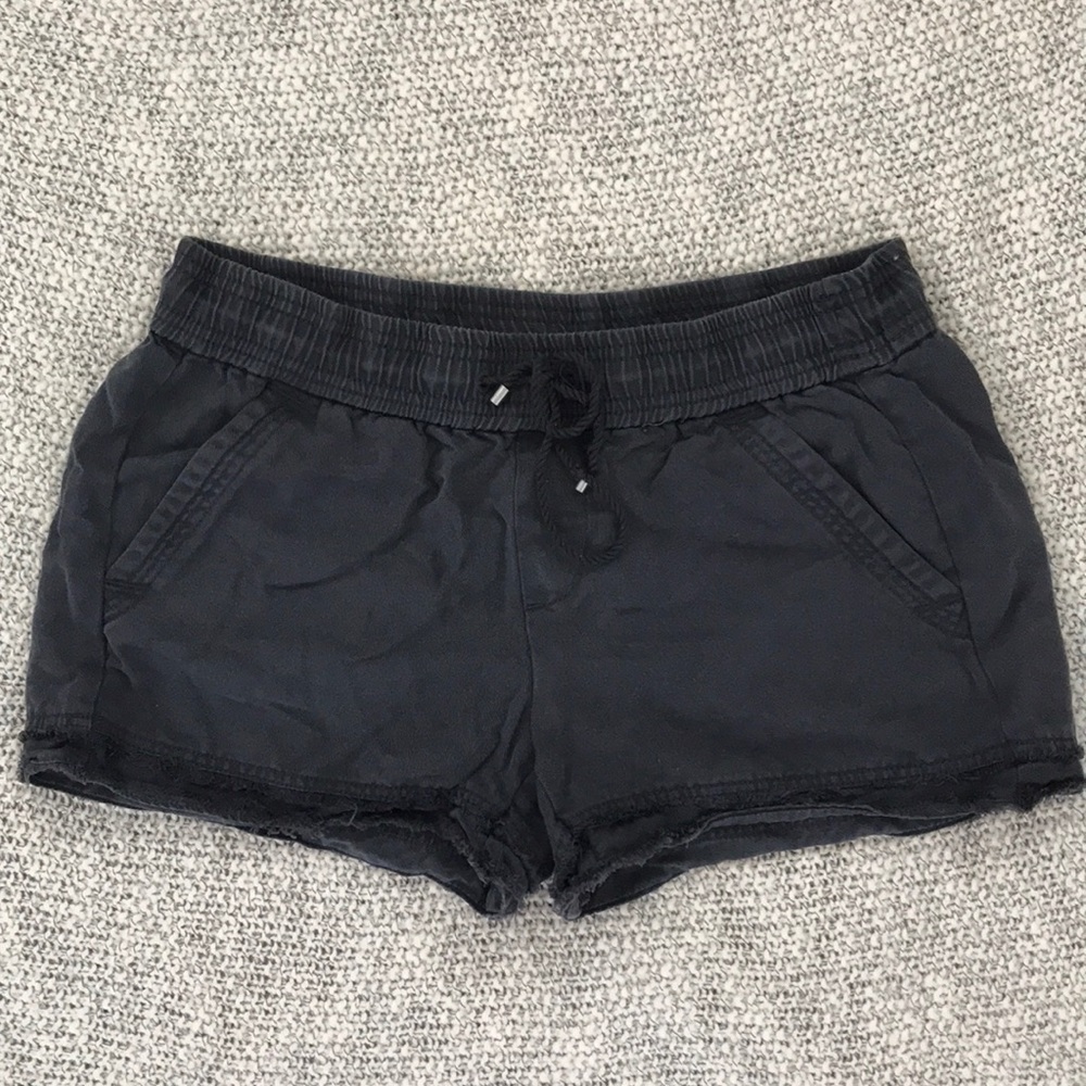 The LOFT Navy grey canvas shorts XS